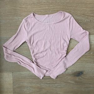 Alo Yoga Gather Long Sleeve - Small - Pink